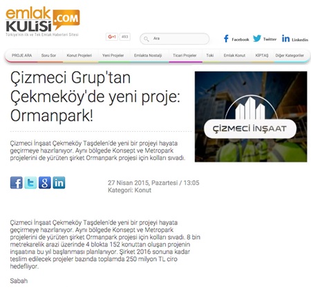 27 Nisan 2015 - emlakkulisi.com