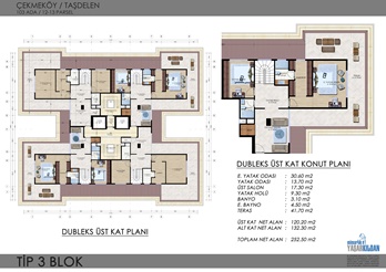 L_ TİP 3 BLOK 252 DUBLEKS ÜST KAT